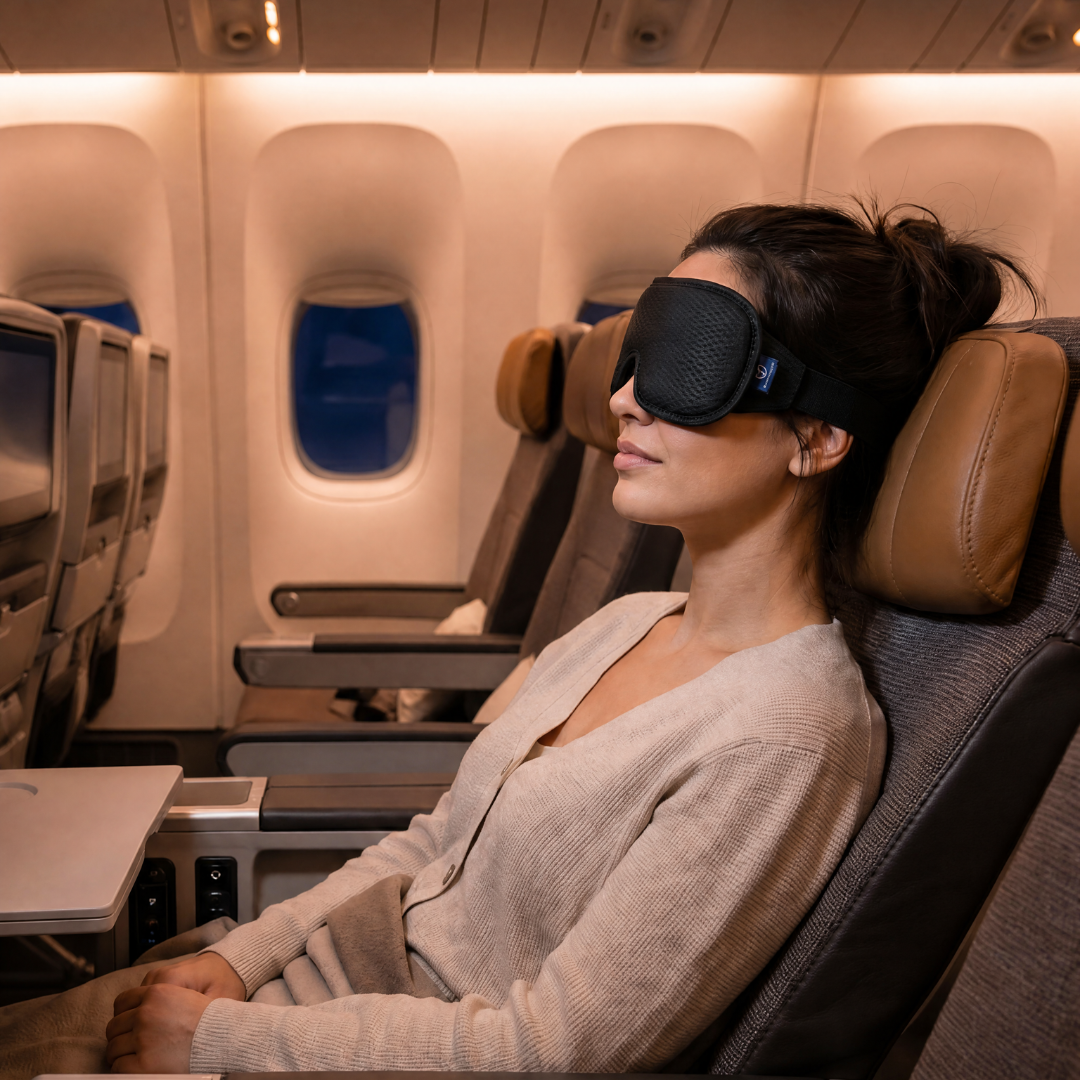 Velvoyage 3D Total Blackout Eye Mask - Black