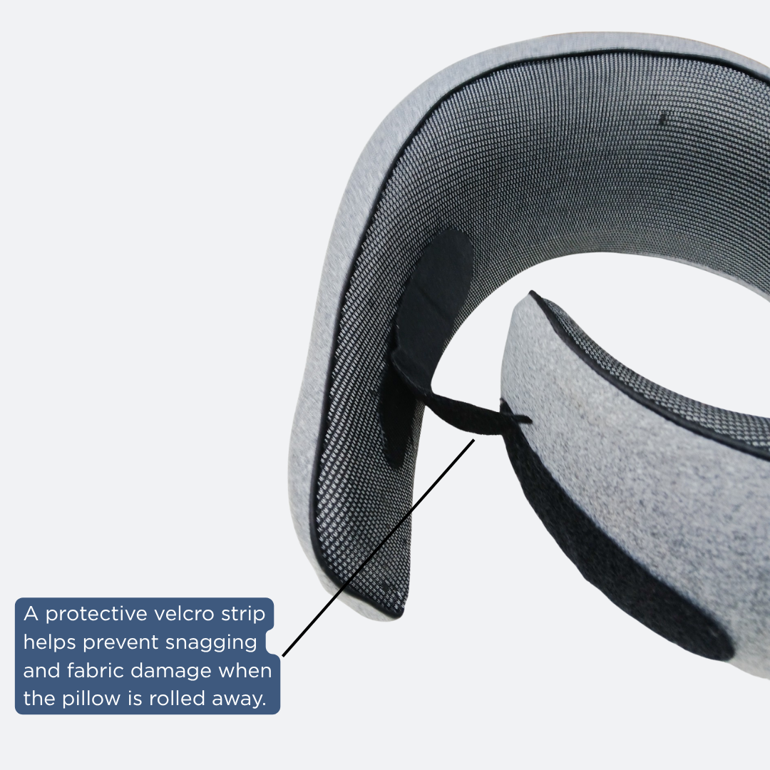 360° Memory Foam Travel Pillow - Navy Blue