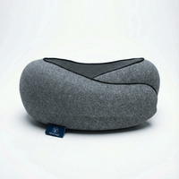 360° Memory Foam Travel Pillow - Heather Grey