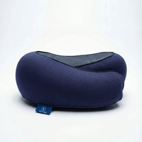 360° Memory Foam Travel Pillow - Navy Blue